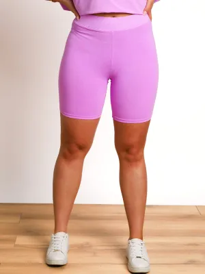 All About Her Mineral Washed Biker Shorts- Final Sale