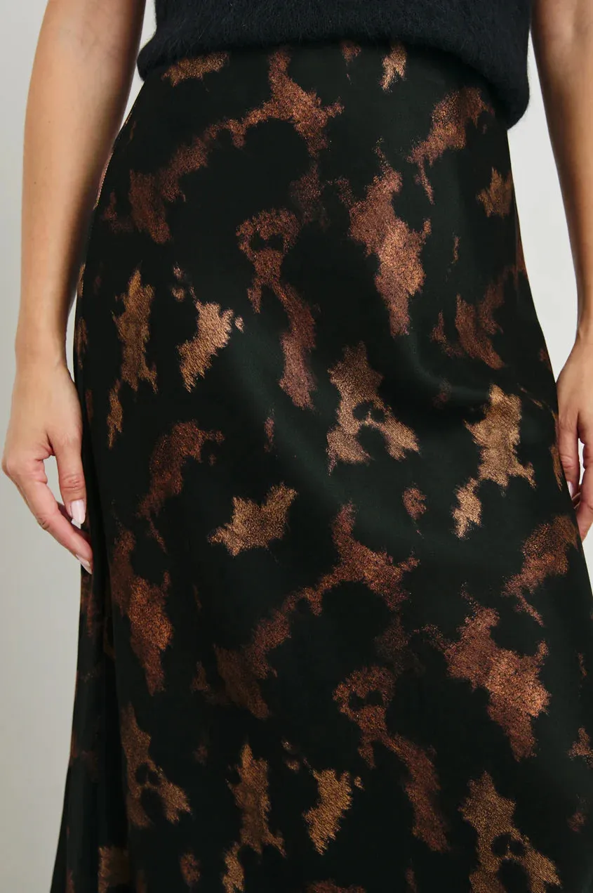 Anya Satin Slip Skirt - Diffused Sandstone