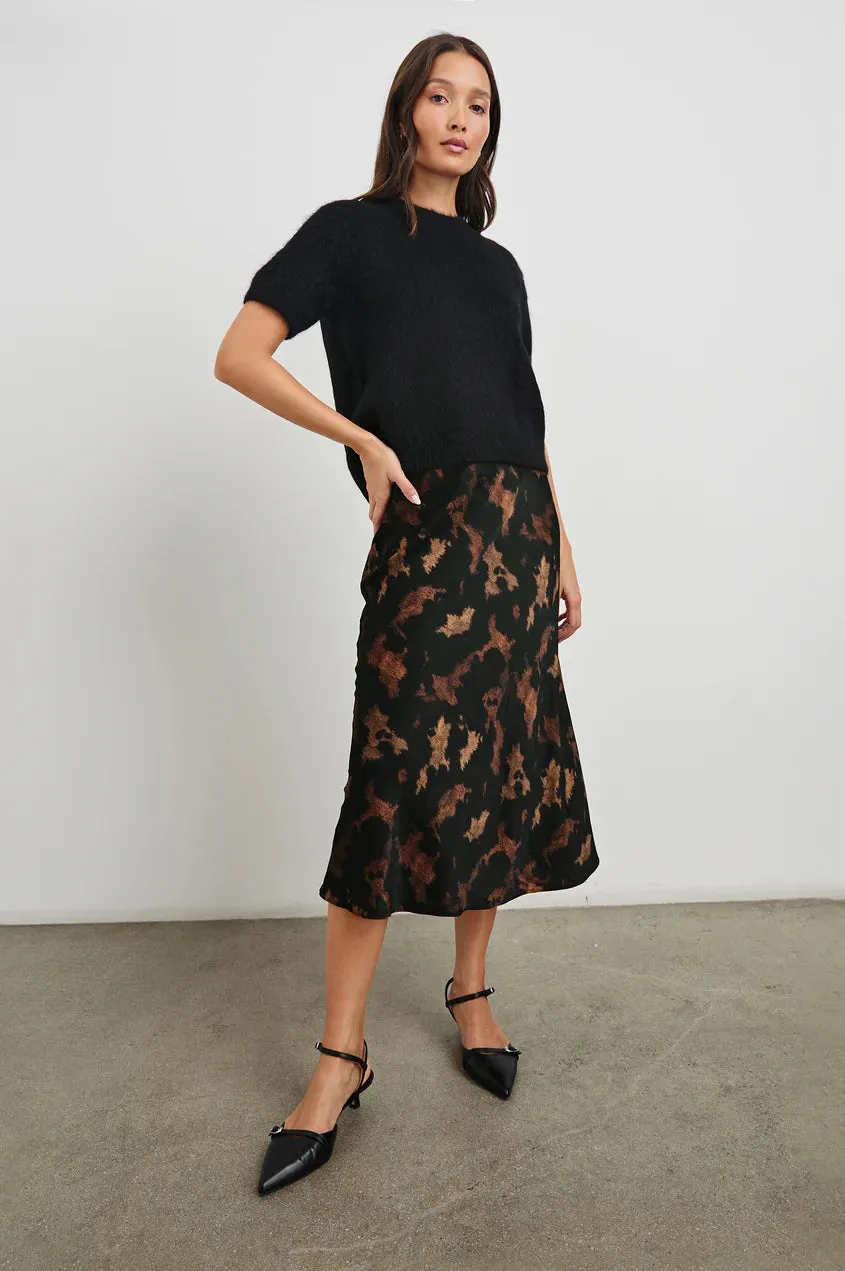Anya Satin Slip Skirt - Diffused Sandstone