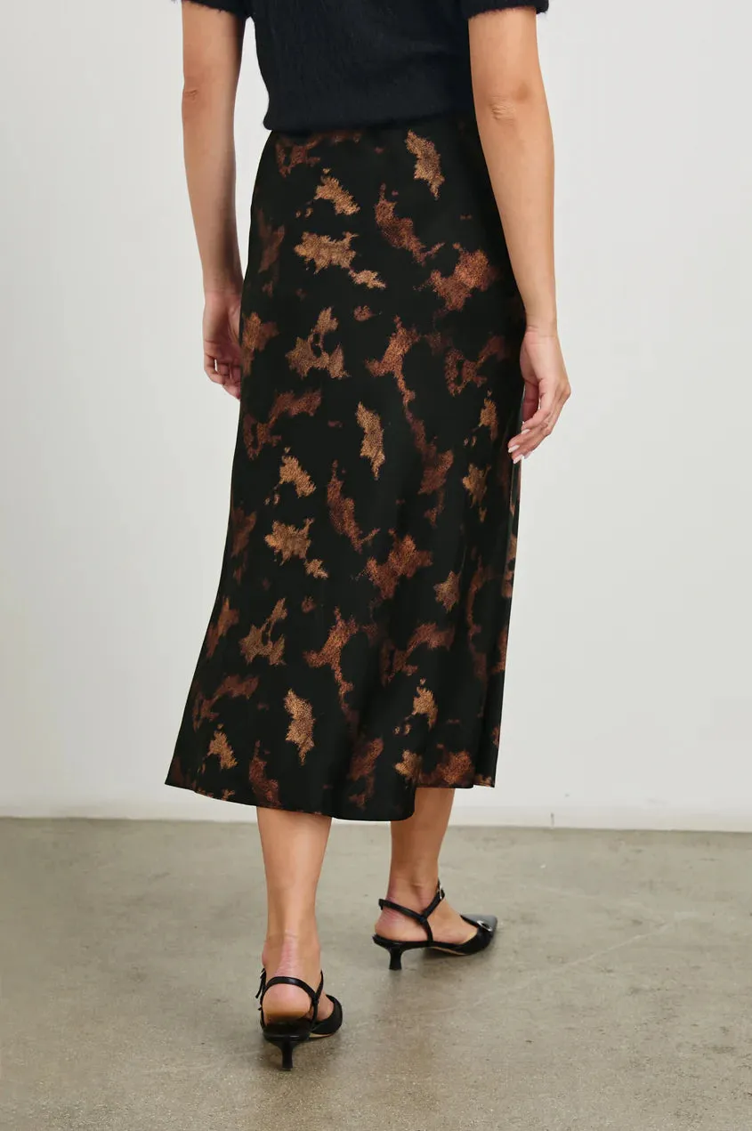 Anya Satin Slip Skirt - Diffused Sandstone