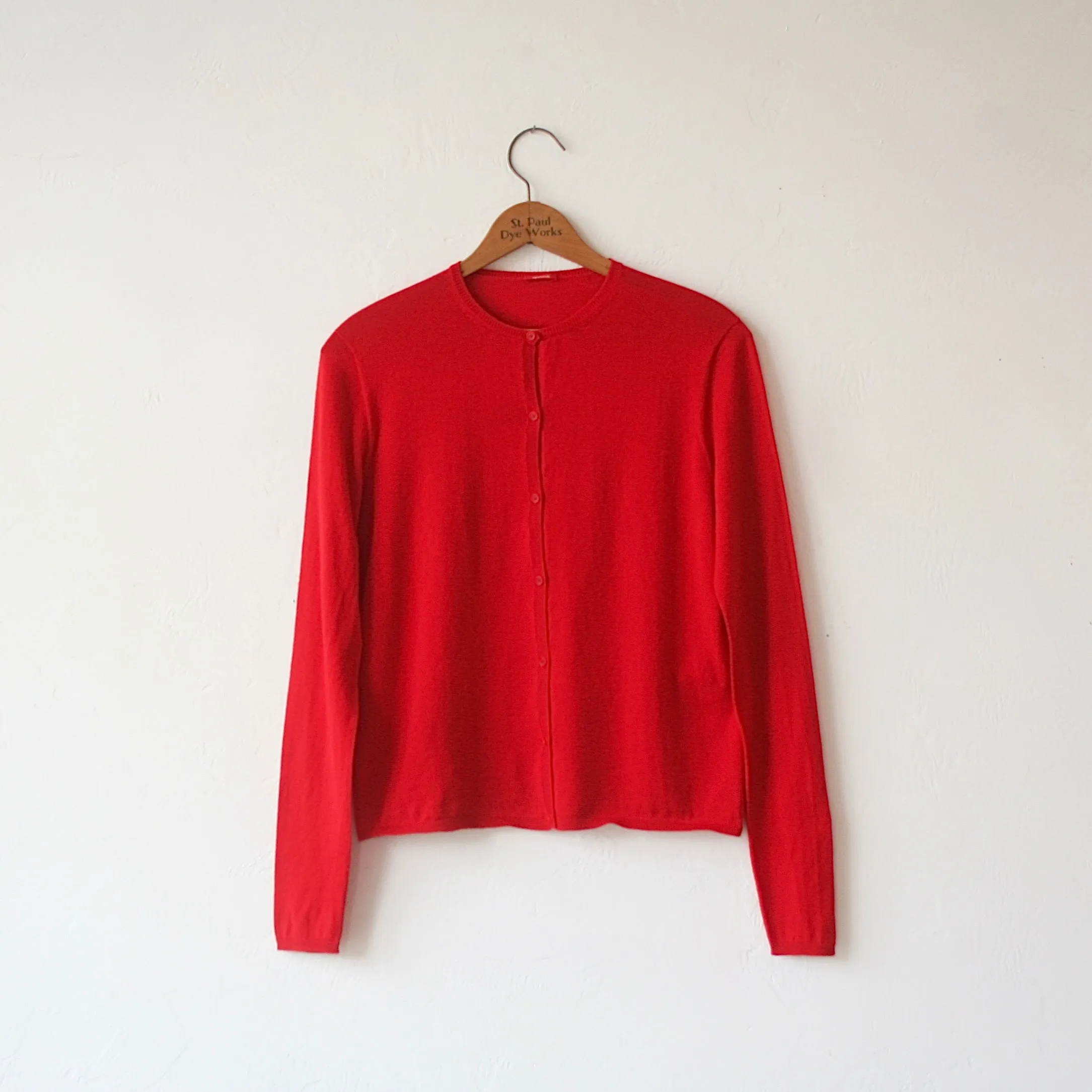 Apuntob Cotton Cashmere Cardigan - Cherry