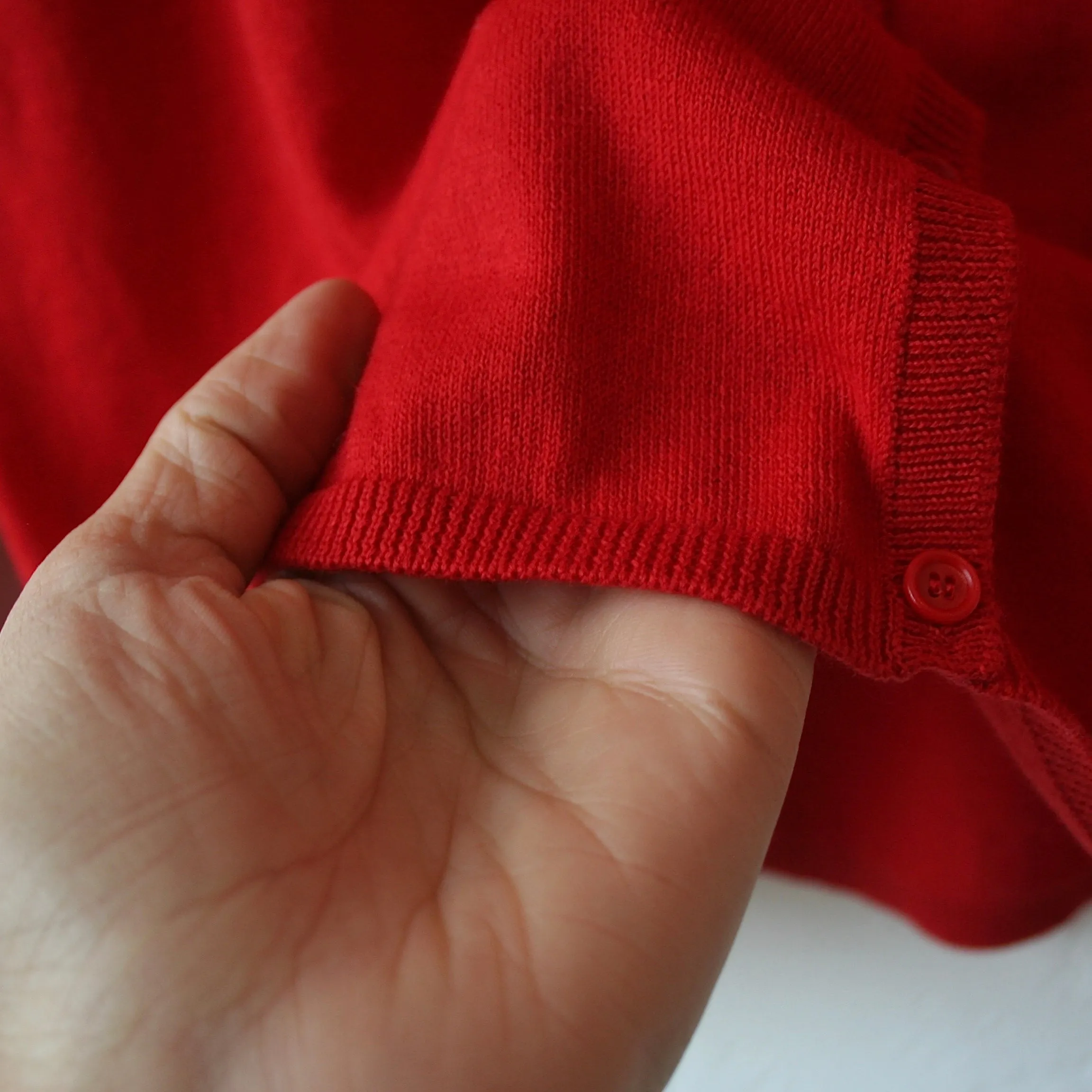 Apuntob Cotton Cashmere Cardigan - Cherry