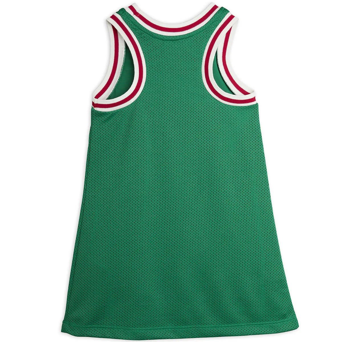 Basketball Mesh Jersey Dress in Green by Mini Rodini