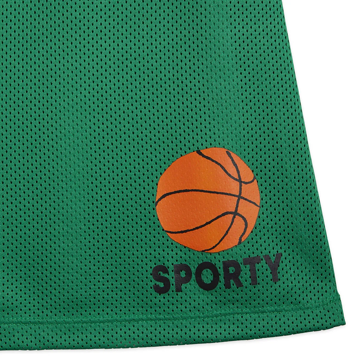 Basketball Mesh Jersey Dress in Green by Mini Rodini