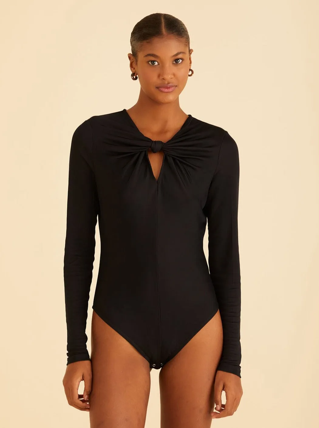 Black Long Sleeve Bodysuit