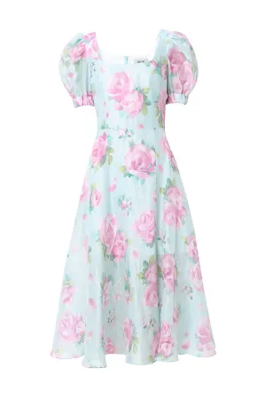 Bonita Floral Linen Midi Dress