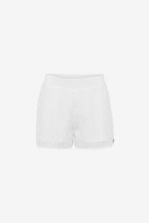 Celia Crochet Shorts White