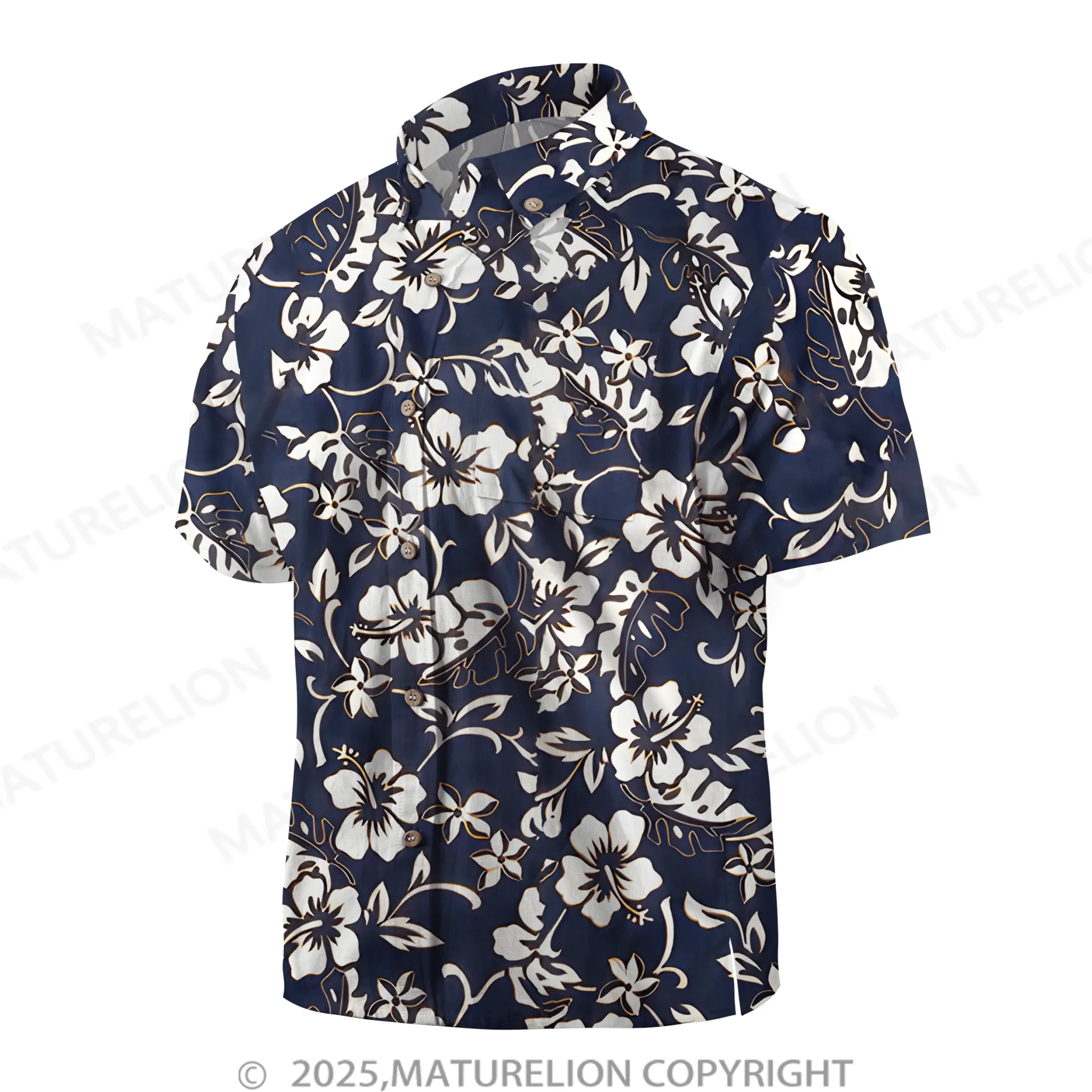 Classic Hibiscus Hawaiian Shirt