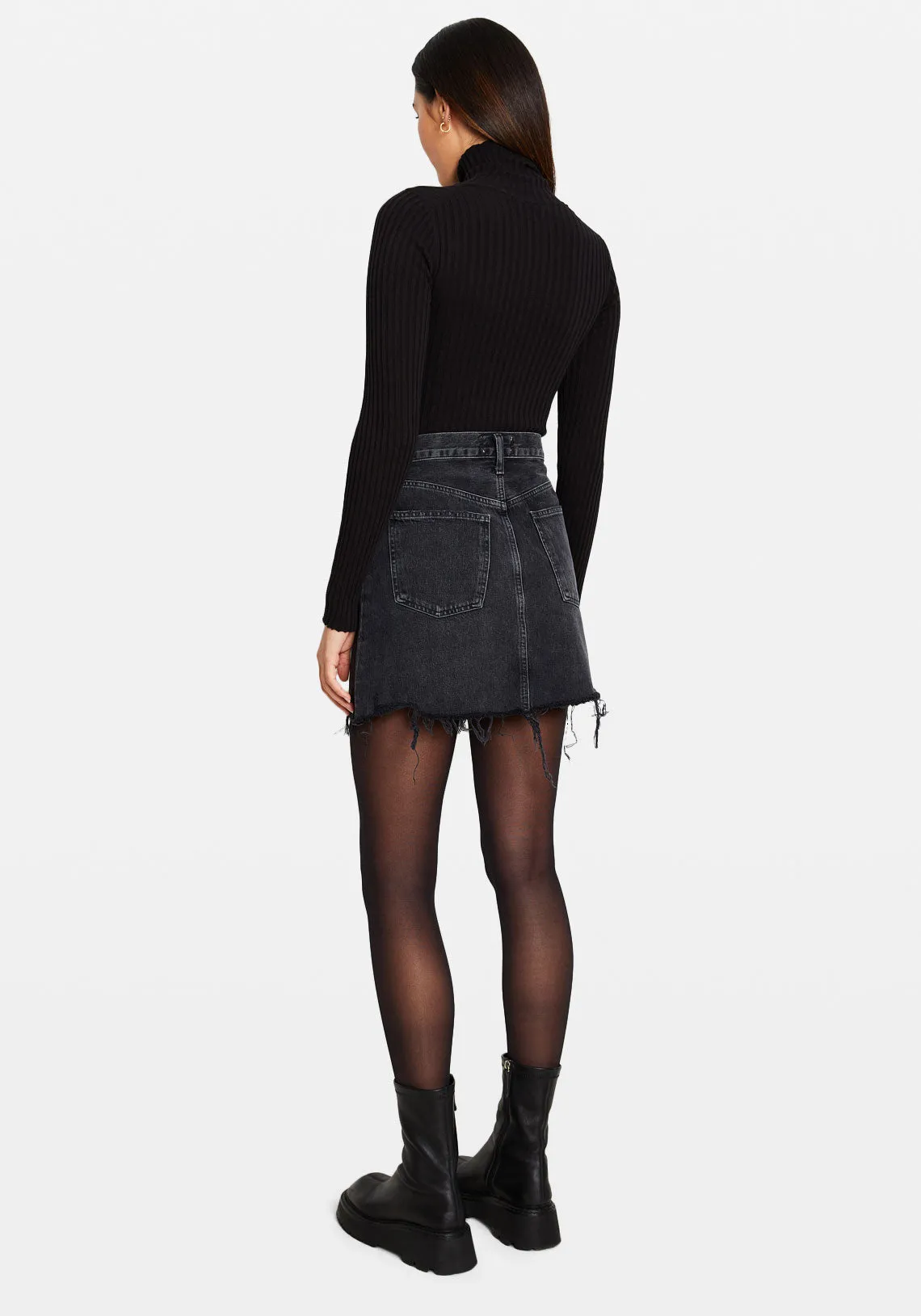 CRISS CROSS SKIRT IN HITCHHIKE