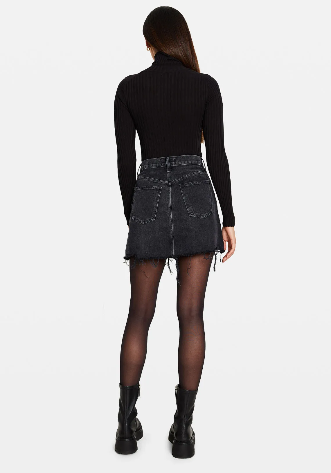 CRISS CROSS SKIRT IN HITCHHIKE