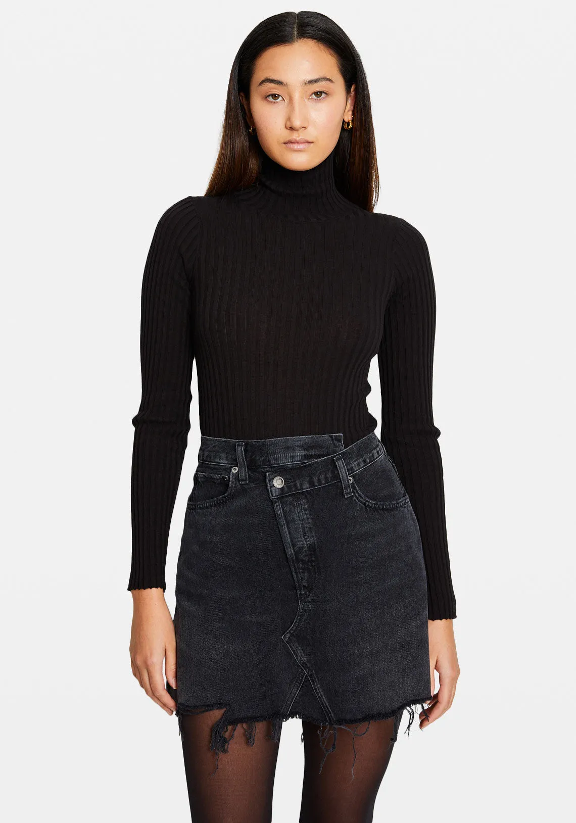 CRISS CROSS SKIRT IN HITCHHIKE