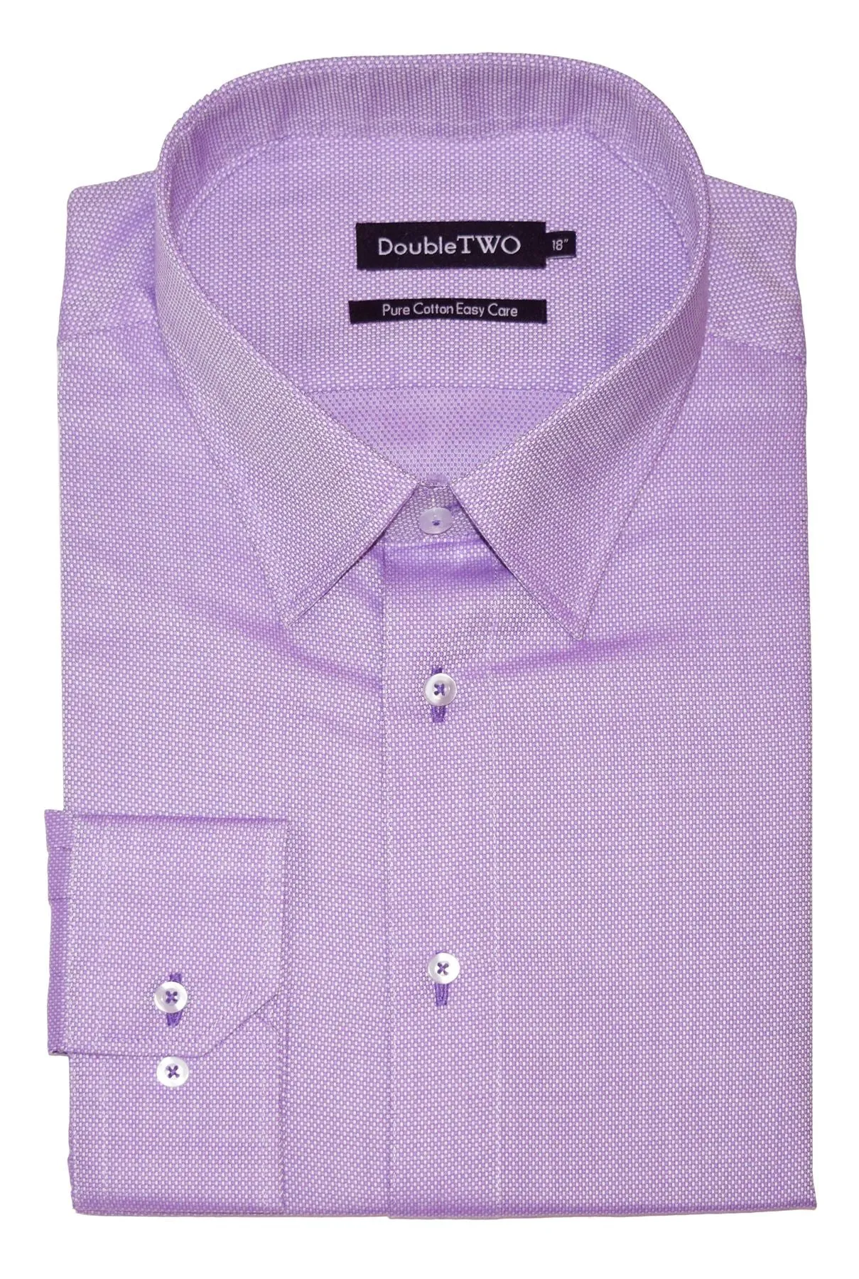 Double Two Mens Cotton Easy Care LS Shirts(AW18),Collar 15-23", Multiple Options
