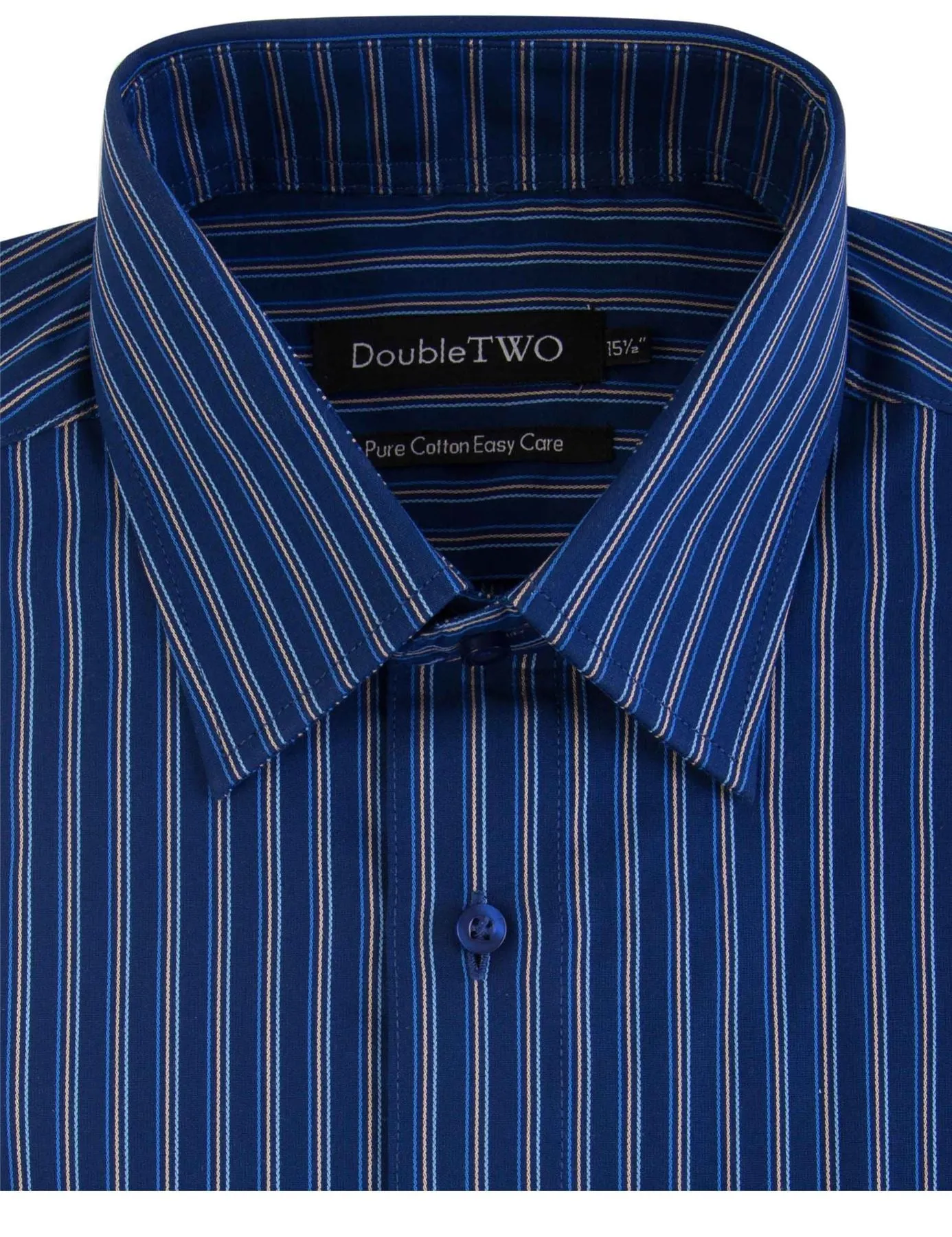 Double Two Mens Cotton Easy Care LS Shirts(AW18),Collar 15-23", Multiple Options