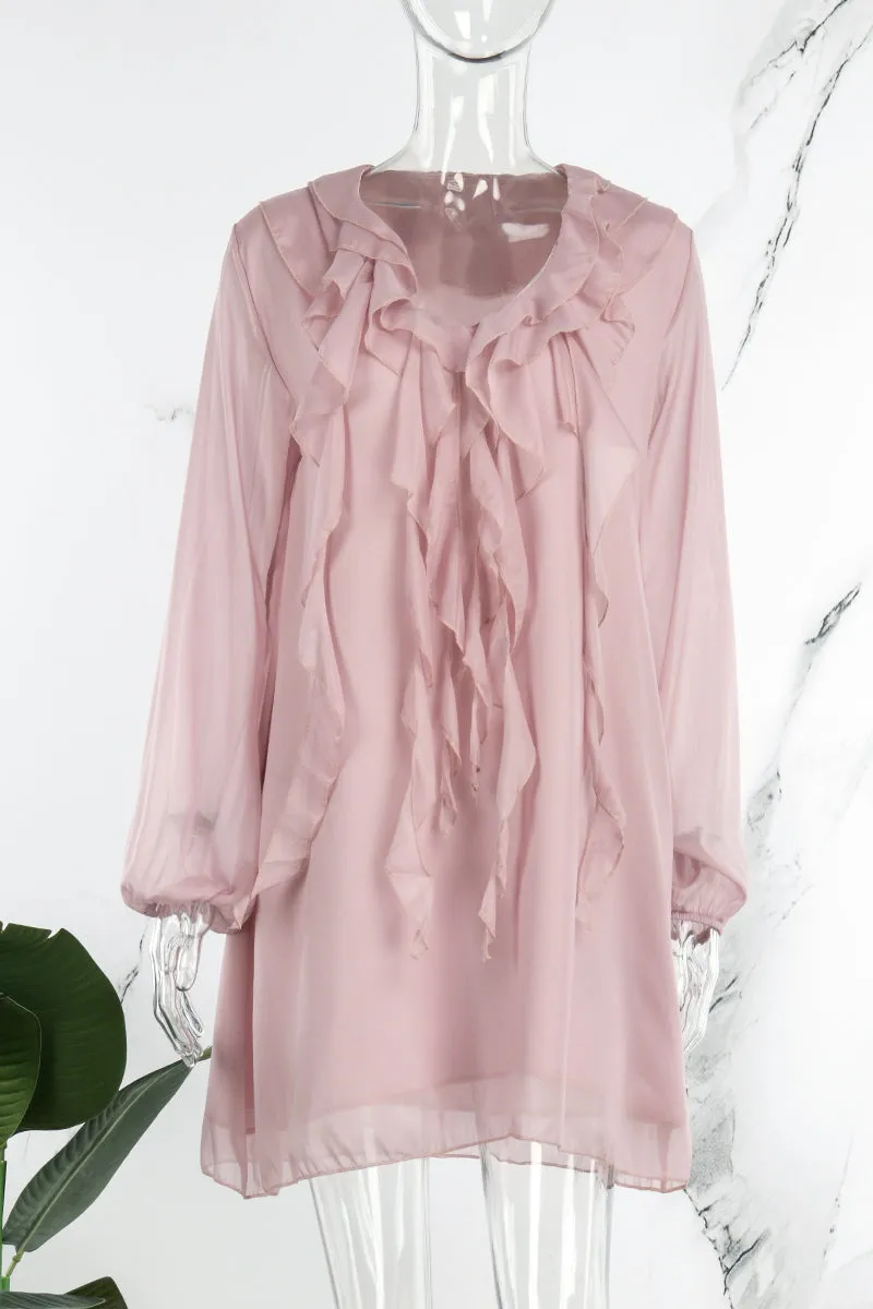 Elegant V-Neck Patchwork Princess Dresses