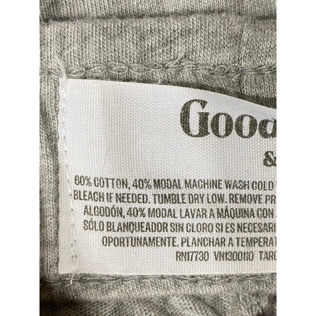 GOODFELLOW & CO Men's Light Grey Relaxed-Fit Drawstring Pull-On Lounge Pant SZ L