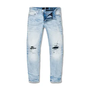 Jordan Craig Blow Out Relax Fit Men's Denim Jean Pants Ice Blue