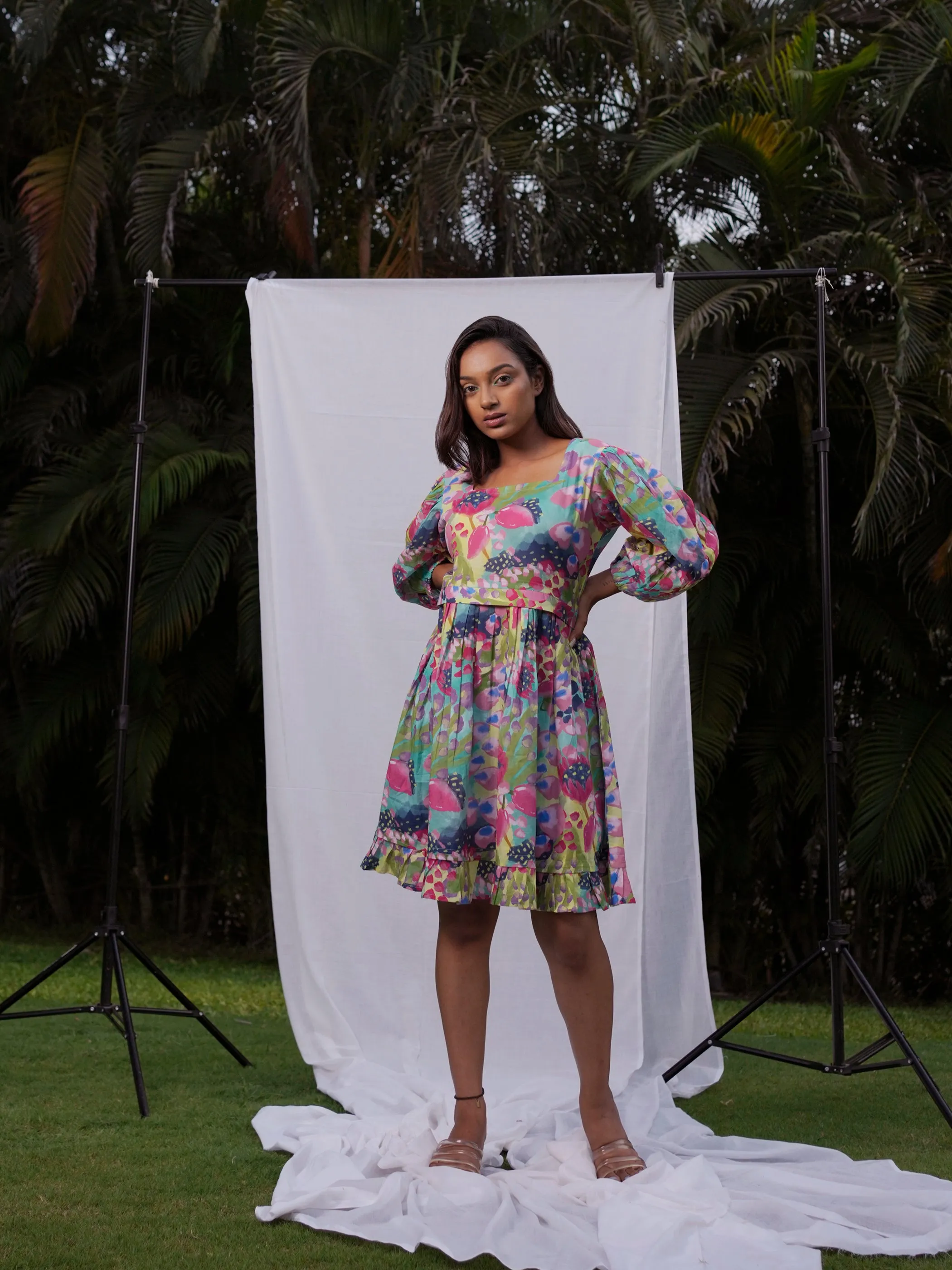 Kelp Printed Dress