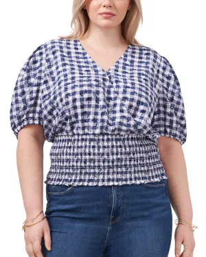 Kirsten Smocked Top | GNGHM FLRL-119