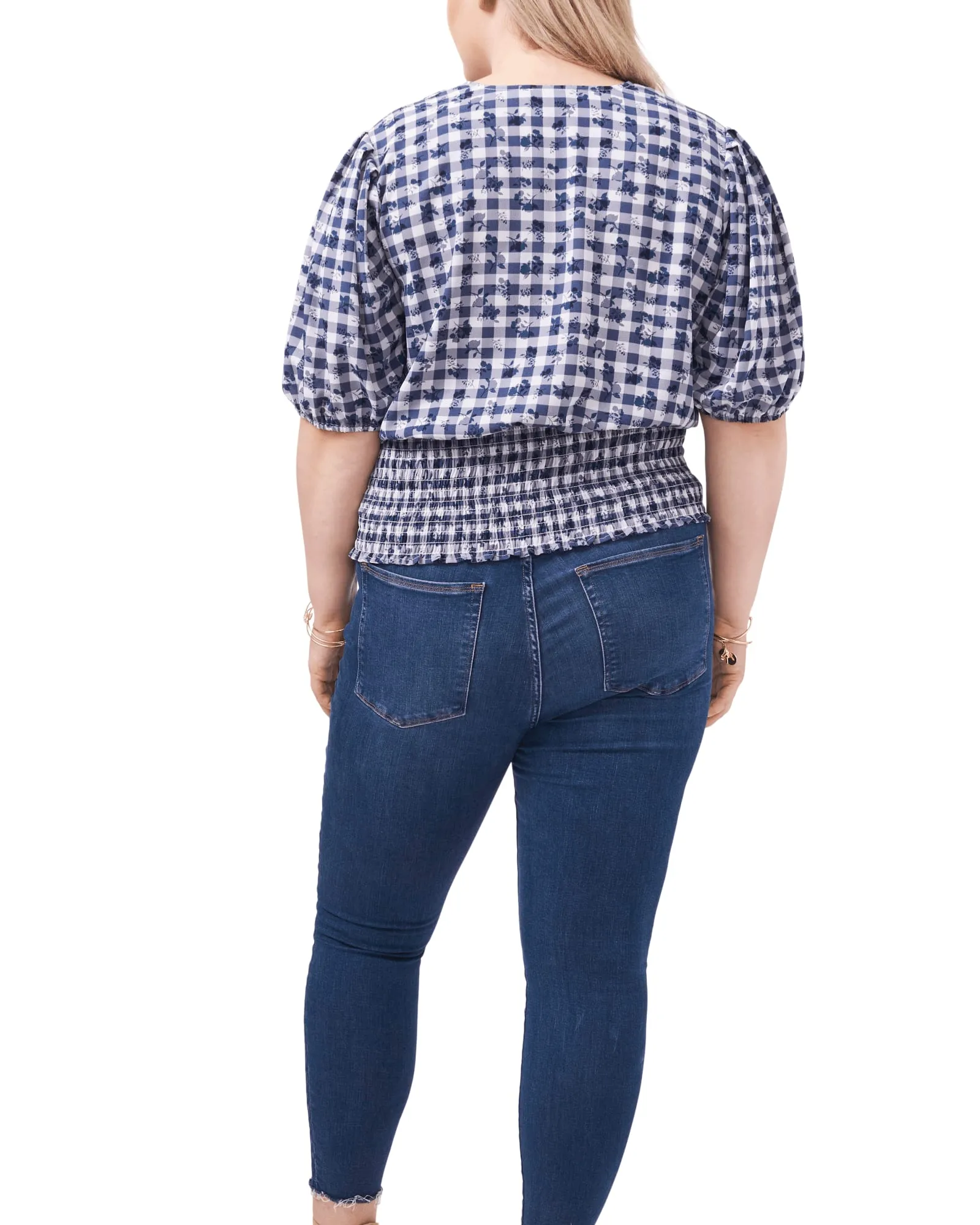 Kirsten Smocked Top | GNGHM FLRL-119