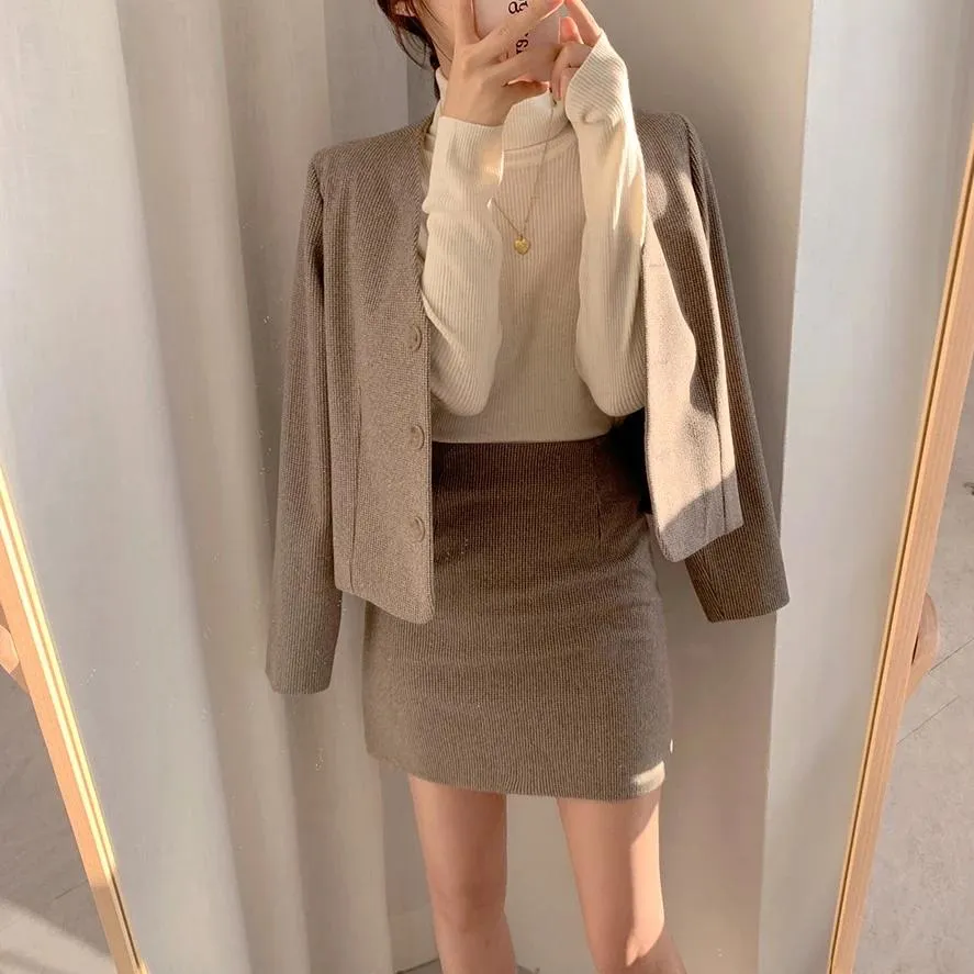 [Korean Style] Elaine Minimal Suit Set