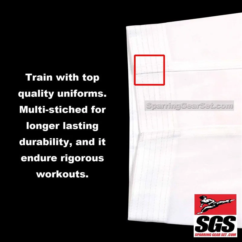 Middleweight Pants Poly/Cotton (Karate and Taekwondo) - White