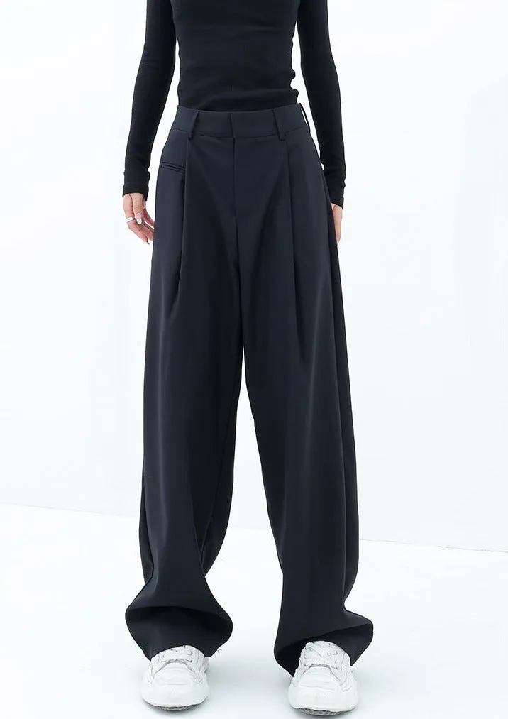 Pleated Straight Fit Pants