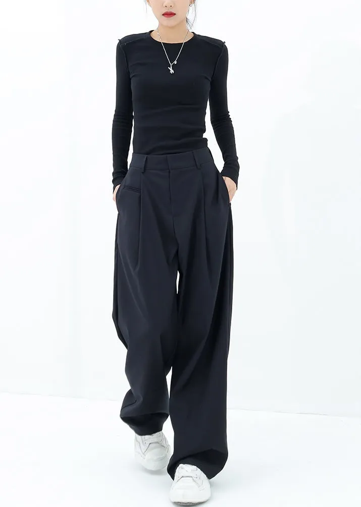 Pleated Straight Fit Pants