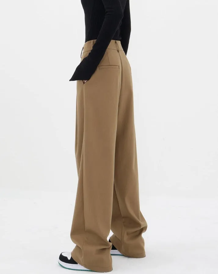 Pleated Straight Fit Pants