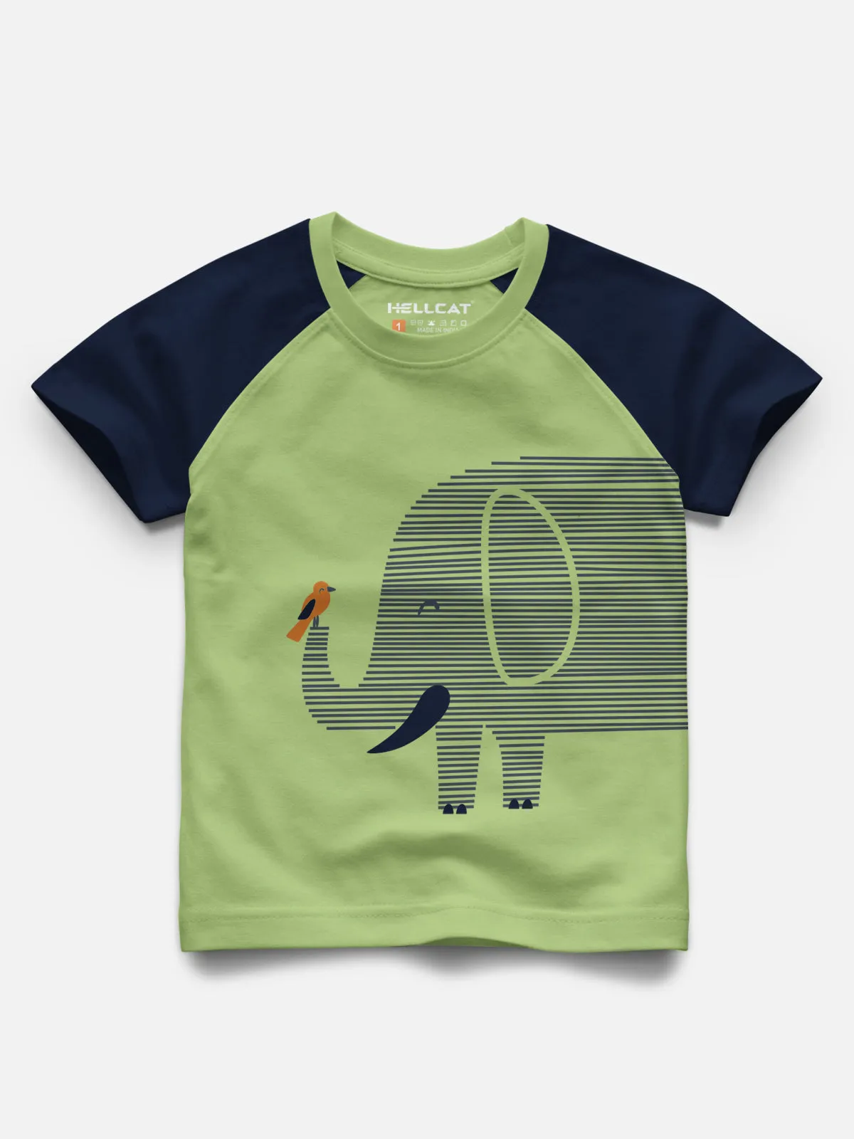 Raglan Half Sleeve Printed Tshirt with Comfy Solid Shorts for Infants & Boys - Pack of 2 (1 Tshirt & 1 Shorts)