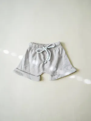 Speckled Harem Shorts - Beige