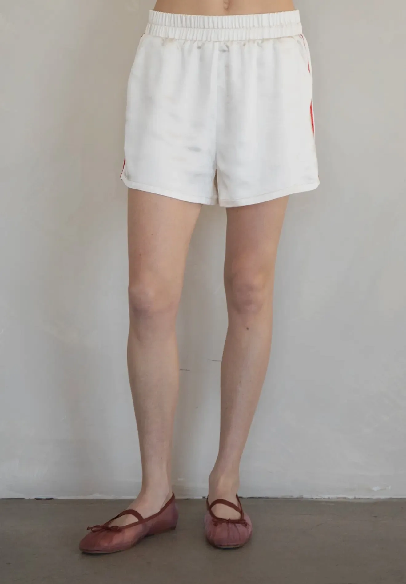 Stella Satin Stripe Track Shorts