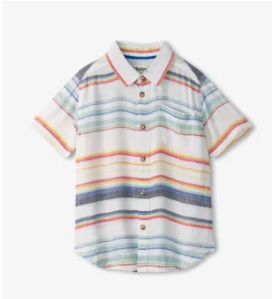 Summer Stripe Button Down Shirt