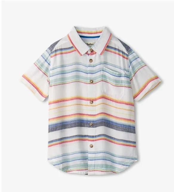 Summer Stripe Button Down Shirt
