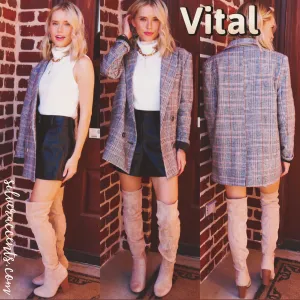 VITAL Glen Plaid Blazer Jacket