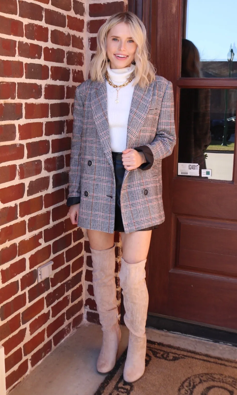 VITAL Glen Plaid Blazer Jacket