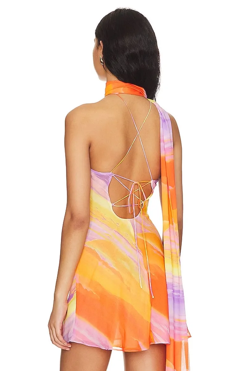 Vivid Perspective Graceful Mini Dress