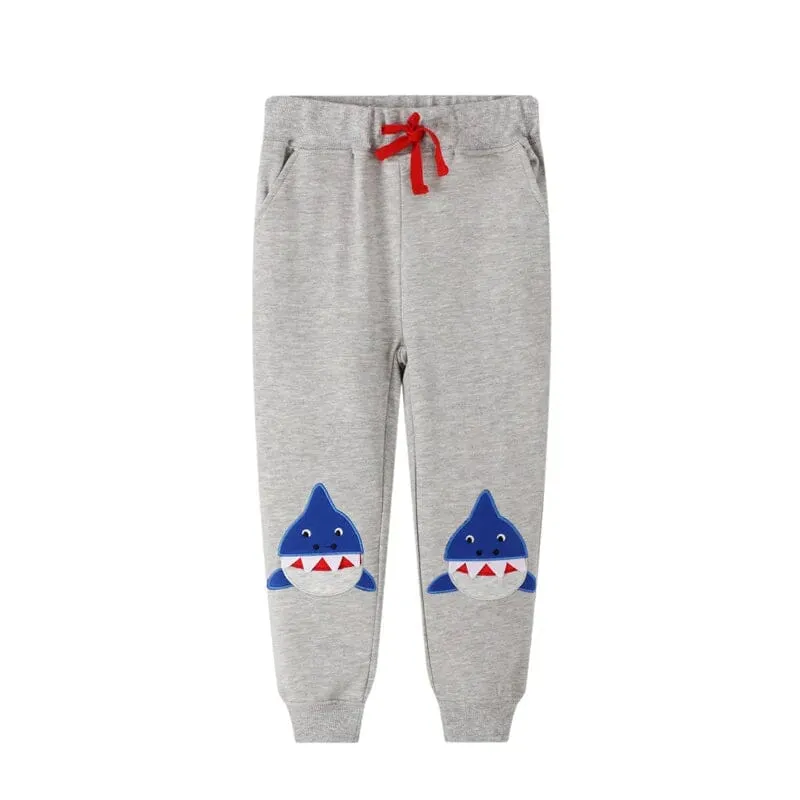 Whale Cartoon Kids Boys Pants: Playful Fashion