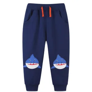 Whale Cartoon Kids Boys Pants: Playful Fashion