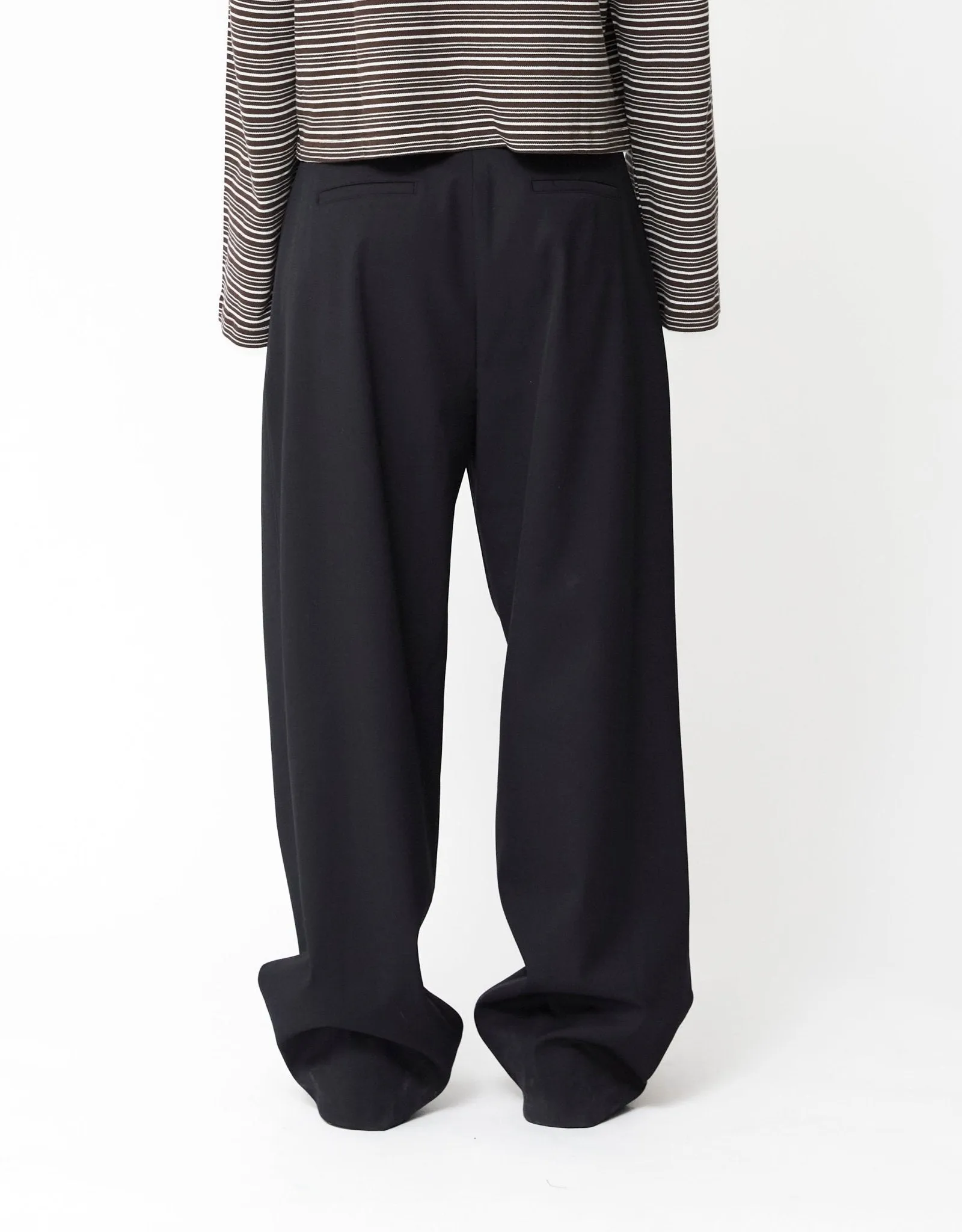 Wide Tuck Pants
