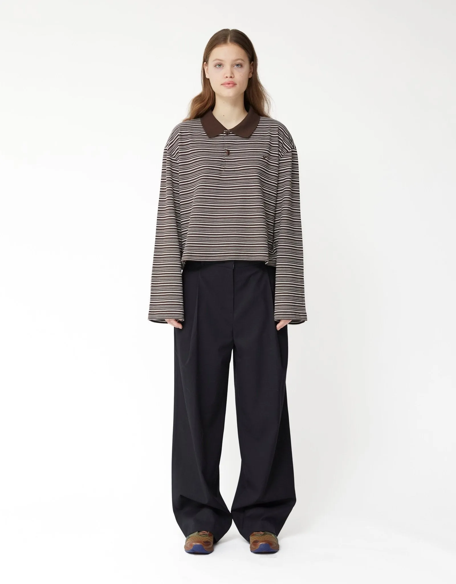 Wide Tuck Pants